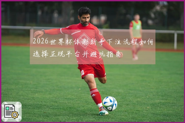 2026世界杯体彩新手下注流程如何选择正规平台并避坑指南