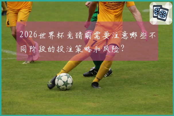 2026世界杯竞猜前需要注意哪些不同阶段的投注策略和风险？